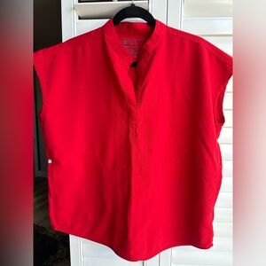 Figs red set Small top Medium Petite pants